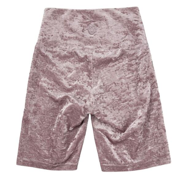 TNA Atmosphere Crushed Velvet Biker Short Sz XS Wistful Mauve - Picture 7 of 8